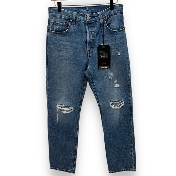 LEVI’S 501 Denim Jeans 100% Cotton Button Fly Size 28 x 30 NEW NWT - Picture 11 of 11